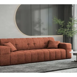 Bank 3-zits Bankserie NIMES stijlvolle stof Perfect Harmony Copper