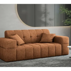 Bank 2-zits Bankserie NIMES stijlvolle stof Perfect Harmony Orange Bank 2-zits Bankserie NIMES stijlvolle stof Perfect Harmony Orange