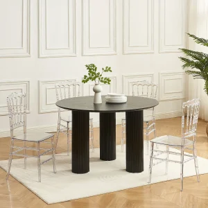 Set van 6 stoelen van polycarbonaat – Kristal – AMBELON Set van 6 stoelen van polycarbonaat – Kristal – AMBELON