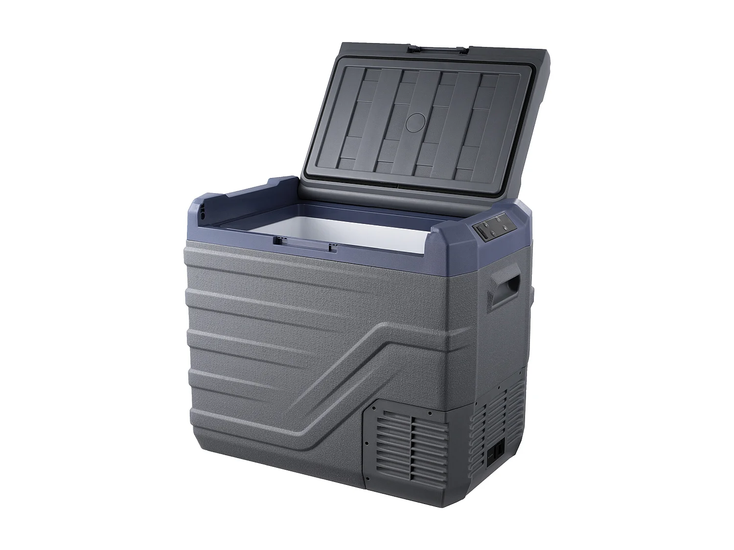 Autokoelkast SucceBuy 45L Draagbare Autokoelkast met Vriezer, Enkele Zonecompressor voor Auto, Thuis, Grijs