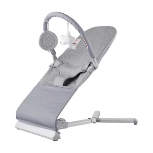Baby Bouncer, SucceBuy Opvouwbare Baby Bouncer (0-9 Maanden) met Speelstang Baby Bouncer, SucceBuy Opvouwbare Baby Bouncer (0-9 Maanden) met Speelstang
