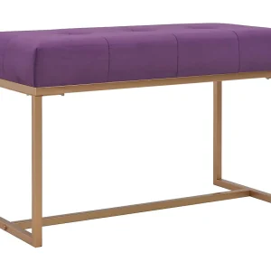 Bankje 80 cm fluweel paars Bankje 80 cm fluweel paars