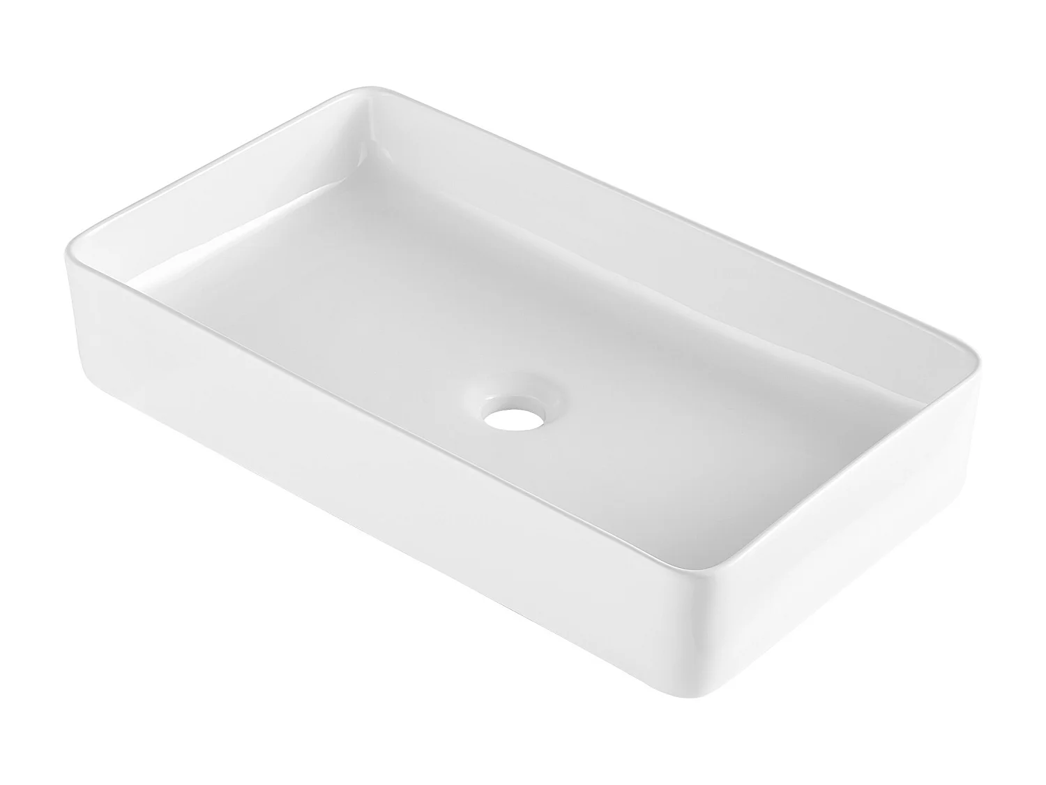 Badkamerwasbak SucceBuy, 61 x 35 cm, Modern Wit voor Verschiedene Decoraties