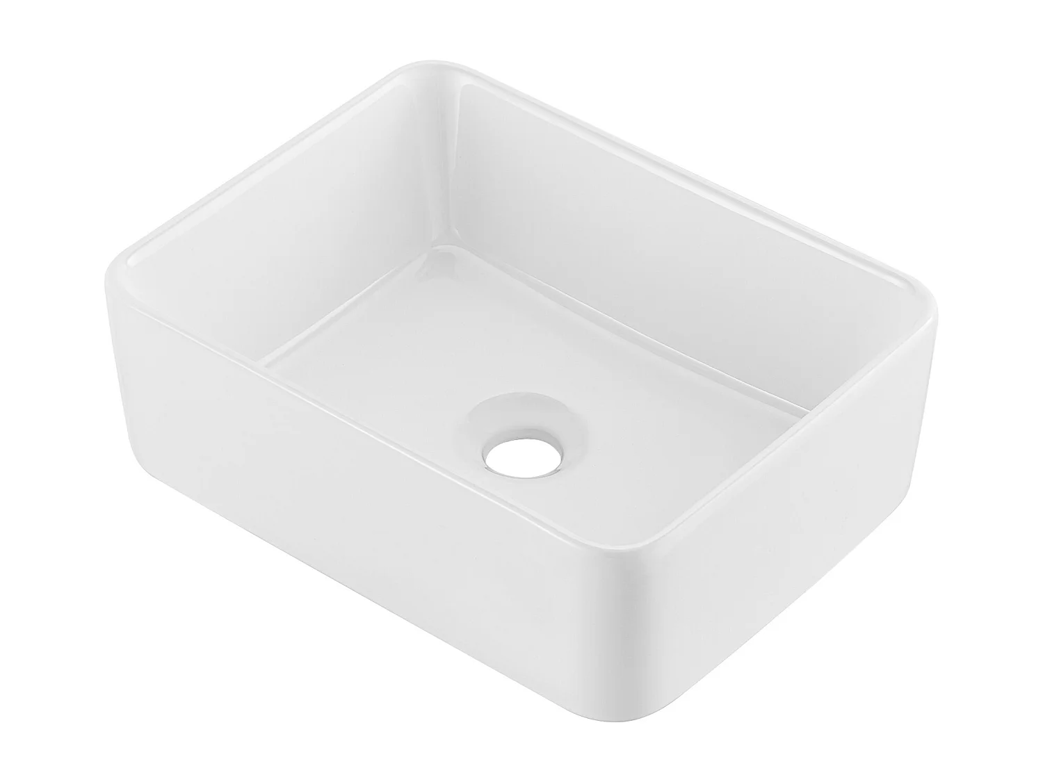 Badkamerwasbak SucceBuy, 41 x 30 cm, Modern Wit voor Verschiedene Decoraties