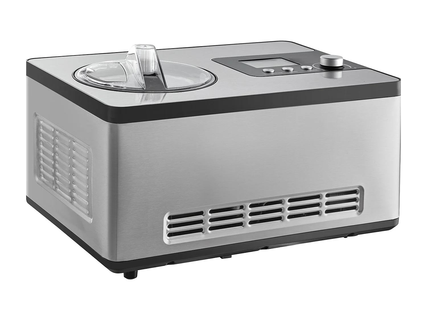 Automatische Sorbetaapparaat SucceBuy van 2 L, Joghurt- en Ijsmachine Elektrisch, Zilver