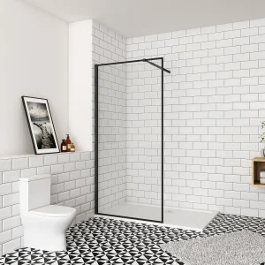 140x195cm inloopdouche-douchecabine,8mm mat zwart kader en raste glas,makkelijk schoon te maken,antikalk,stabilisatiestang 73-120cm (verstelbaar),mat zwart profiel. 140x195cm inloopdouche-douchecabine,8mm mat zwart kader en raste glas,makkelijk schoon te maken,antikalk,stabilisatiestang 73-120cm (verstelbaar),mat zwart profiel.