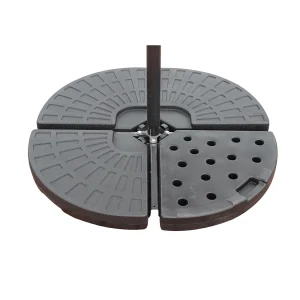 4 Parasoltegels met Zwarte Ballast 13L – Set van 4 4 Parasoltegels met Zwarte Ballast 13L – Set van 4