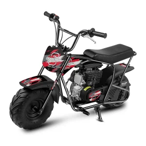 105cc Kids Off-Road Mini Bike: 4-takt, automatische transmissie, trekstart, geborstelde rode afwerking, vanaf 13 jaar 105cc Kids Off-Road Mini Bike: 4-takt, automatische transmissie, trekstart, geborstelde rode afwerking, vanaf 13 jaar