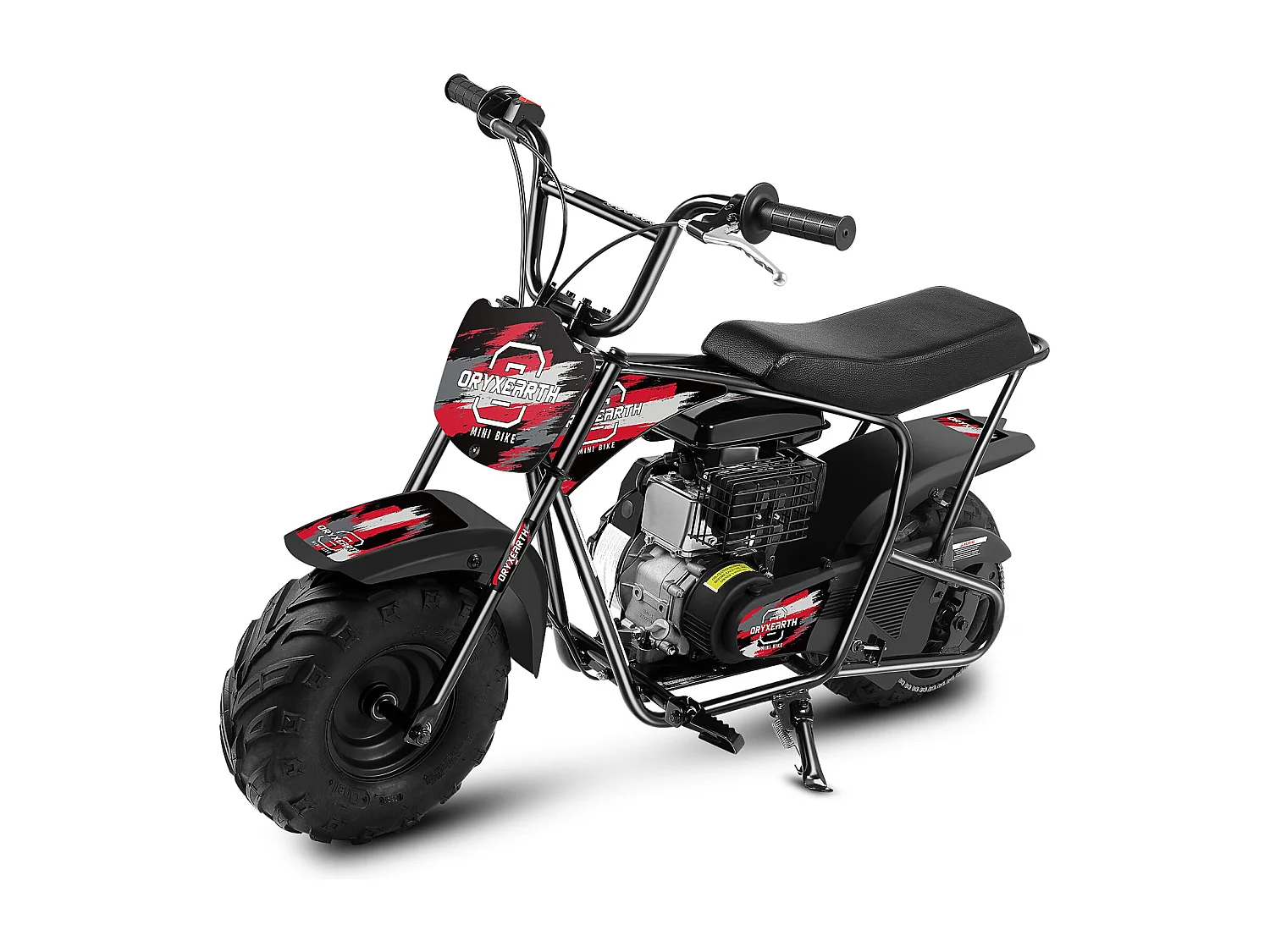105cc Kids Off-Road Mini Bike: 4-takt, automatische transmissie, trekstart, geborstelde rode afwerking, vanaf 13 jaar