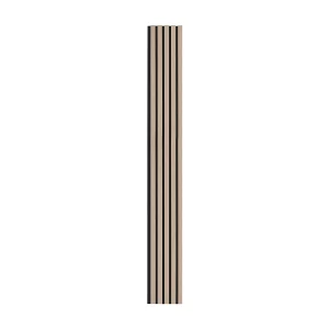 Houten Latten-Akustiekpanelen SucceBuy, Houten MDF-Wandpanelen, voor Moderne Binnenwanddecoratie, 240 x 20 cm