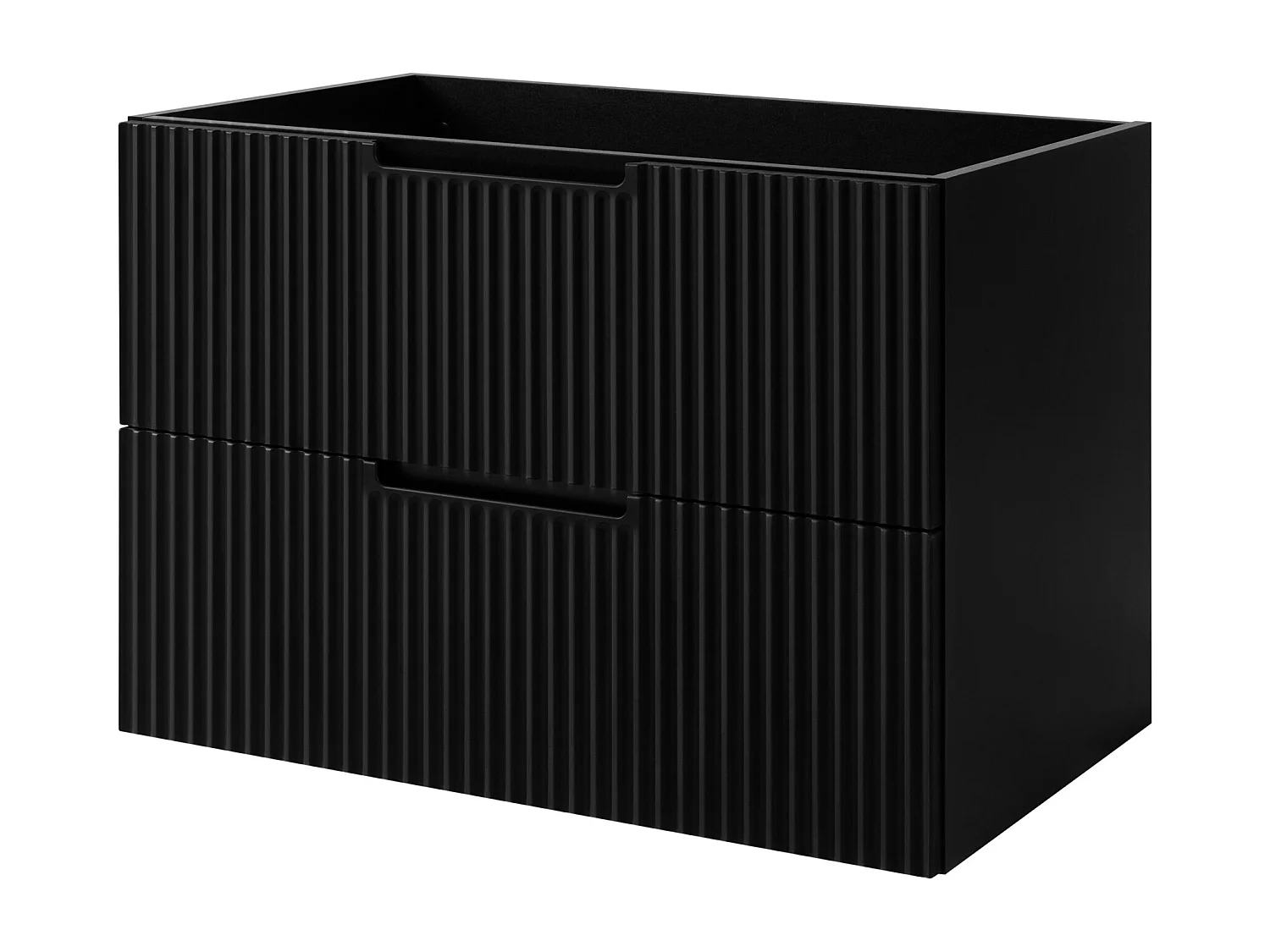 Badkamerkast, zwart, 80 x 57 x 46 cm