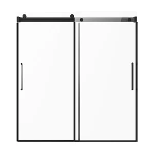 Badkuipdeur SucceBuy, Schuifdeur zonder frame, 142 tot 152 cm B x 152 cm H, van glas voor badkamer