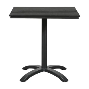 Allie terrasmeubel terrastafel, Ø70 cm zwart/zwart.