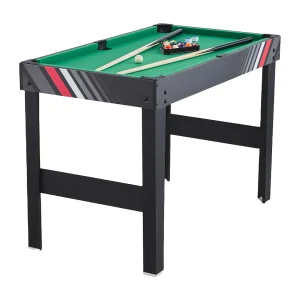 Airhockeytafel, SucceBuy 4-in-1 Combinatiespeltafel 122 cm, Airhockey, Tafelvoetbal, Tafeltennis, Biljart Airhockeytafel, SucceBuy 4-in-1 Combinatiespeltafel 122 cm, Airhockey, Tafelvoetbal, Tafeltennis, Biljart
