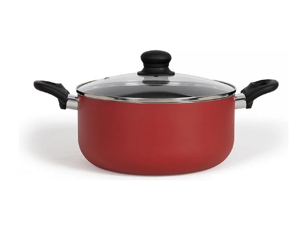 Aluminium Braadpan 28cm Antiaanbaklaag met Hittebestendige Handvatten - Livoo MEP151R