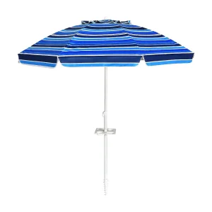 2,2m strandparasol strandparaplu met draagtas, UPF50 + zon bescherming zonnescherm,strand zonnescherm met zand anker,draagbare zonnescherm (Marineblauw)ZB34461 2,2m strandparasol strandparaplu met draagtas, UPF50 + zon bescherming zonnescherm,strand zonnescherm met zand anker,draagbare zonnescherm (Marineblauw)ZB34461