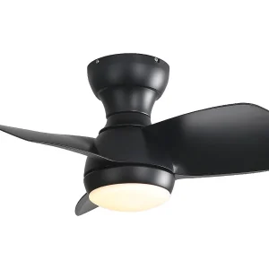23" plafondventilator voor slaapkamer met 3 dimbare ABS-bladen in 3 kleuren, afstandsbediening, omkeerbare DC-motor, zwart, 18W LED-lamp (58,4×58,4×27,1cm) 23" plafondventilator voor slaapkamer met 3 dimbare ABS-bladen in 3 kleuren, afstandsbediening, omkeerbare DC-motor, zwart, 18W LED-lamp (58,4×58,4×27,1cm)