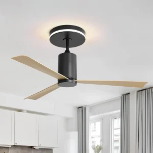 52 inch moderne plafondventilator met LED-lamp, 3 ABS-bladen, geruisloze omkeerbare DC-motor, afstandsbediening, voor patio/woonkamer (132 x 132 x 65,5 cm) 52 inch moderne plafondventilator met LED-lamp, 3 ABS-bladen, geruisloze omkeerbare DC-motor, afstandsbediening, voor patio/woonkamer (132 x 132 x 65,5 cm)