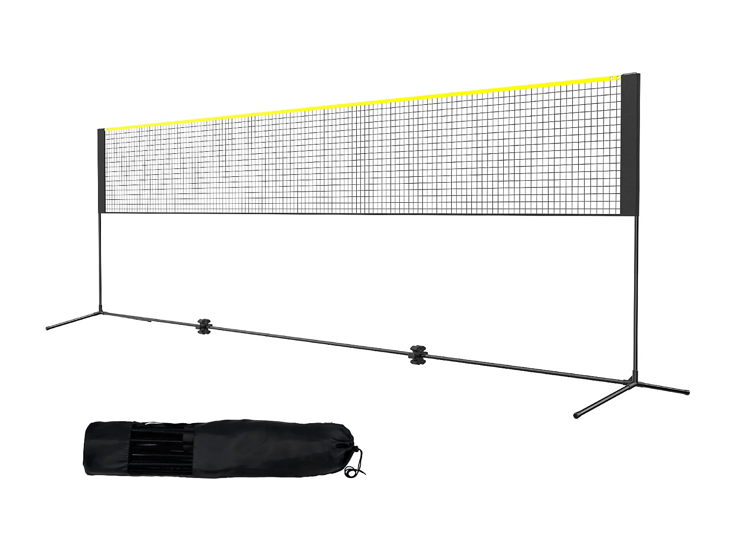 Badmintonnet, SucceBuy Draagbare Badmintonnetset 510 cm voor Volleybal, Pickleball en Tennis