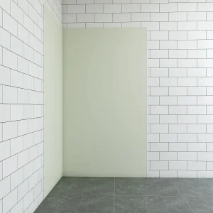 Aica B:120xL:40xH:210cm ivoorwitte aluminium composiet platen , 3 mm dik-Set van 2 douchewandpanelen inclusief profielen-Wandpanelen Aica B:120xL:40xH:210cm ivoorwitte aluminium composiet platen , 3 mm dik-Set van 2 douchewandpanelen inclusief profielen-Wandpanelen