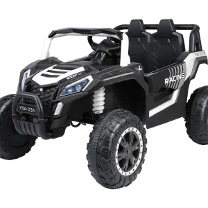 24V elektrische 6-wieler kinderpick-up, 4WD, afstandsbediening, Bluetooth, veiligheidsgordel, achteruitrijcamera. Donkerzwart 24V elektrische 6-wieler kinderpick-up, 4WD, afstandsbediening, Bluetooth, veiligheidsgordel, achteruitrijcamera. Donkerzwart