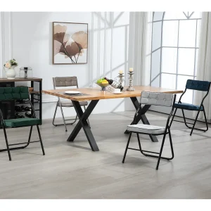2-delige klapstoelen, eetkamerstoelen met kussen, staal, groen (46x47x80 cm) 2-delige klapstoelen, eetkamerstoelen met kussen, staal, groen (46x47x80 cm)