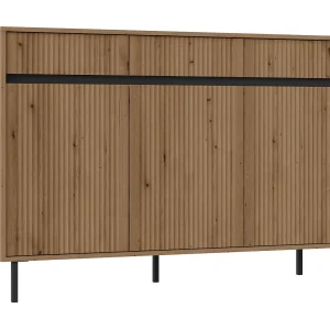 3-deurs dressoir met 3 lades – 149 cm – evoke oak – OSAKA 3-deurs dressoir met 3 lades – 149 cm – evoke oak – OSAKA
