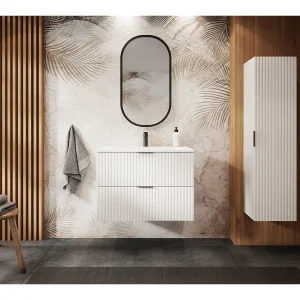 Badmeubel FLOW 80 cm wit met blad Badmeubel FLOW 80 cm wit met blad