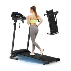 2-in-1 opvouwbare loopband met 12 modi, LED en app, tot 12 km/u, 120 kg (121x63x107 cm) 2-in-1 opvouwbare loopband met 12 modi, LED en app, tot 12 km/u, 120 kg (121x63x107 cm)