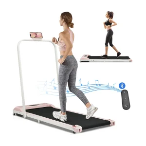 2-in-1 opvouwbare loopband, afstandsbediening, 1-6 km/u, LED-display, Bluetooth-luidspreker, telefoonhouder, roze metaal (130 x 58 x 13 cm) 2-in-1 opvouwbare loopband, afstandsbediening, 1-6 km/u, LED-display, Bluetooth-luidspreker, telefoonhouder, roze metaal (130 x 58 x 13 cm)