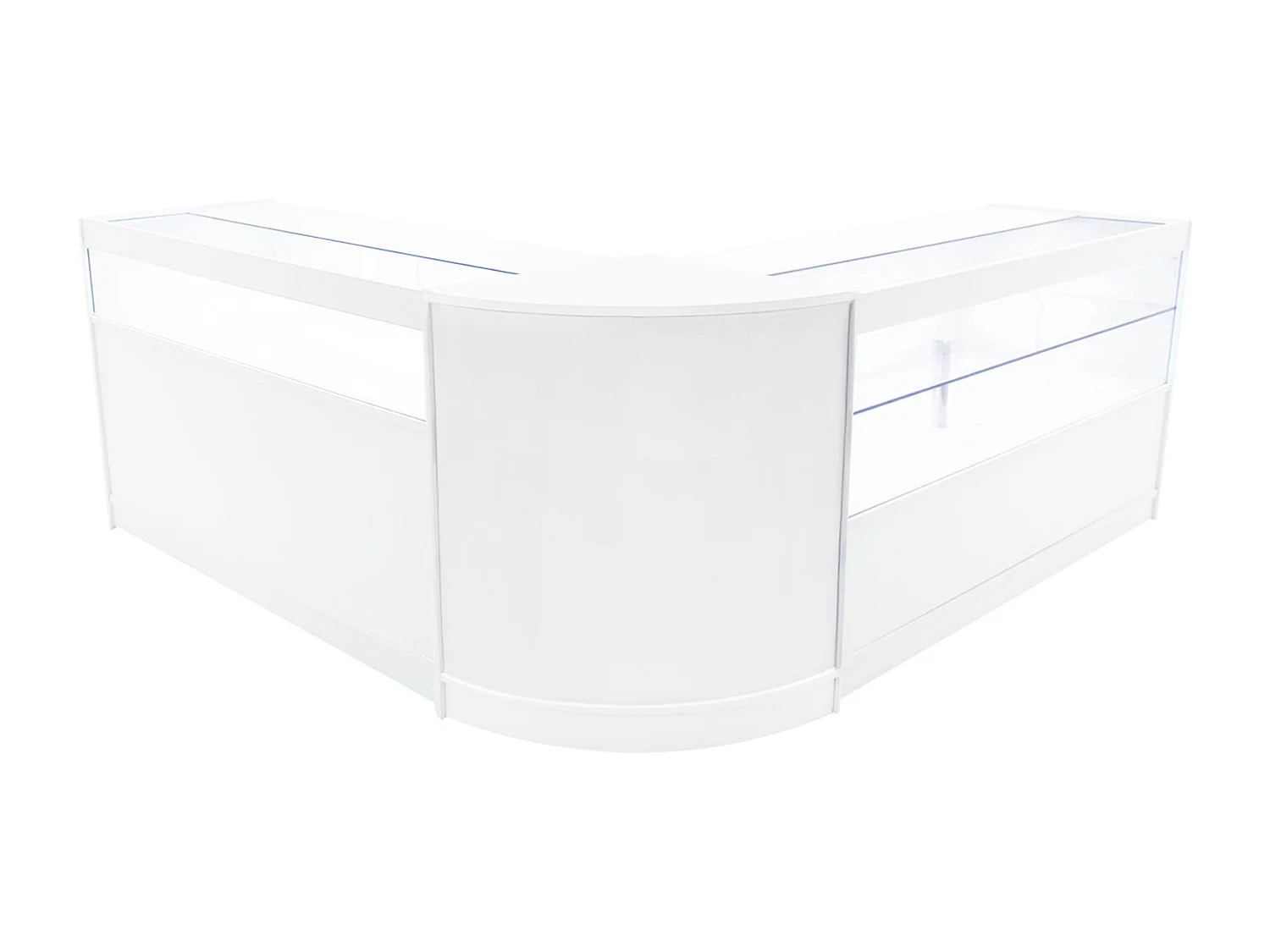 Adonis LED Winkel Toonbank Set B1500, C1500 & CM60 - Wit