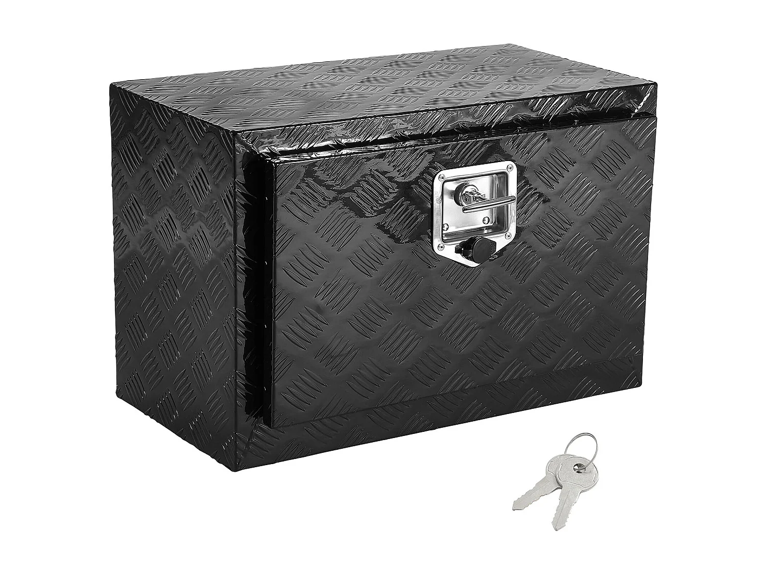Aluminium Gereedschapskoffer voor Onder de Laadbak SucceBuy, 61x35,5x40,5 cm, Opbergen van Aanhangers