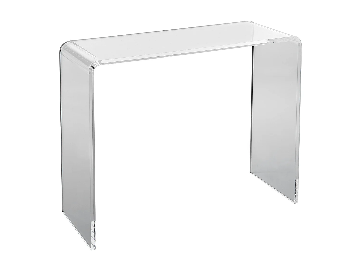 Acryl Tafel Console SucceBuy, Transparante Noodtafel voor Entreehal, 97 X 38 X 74 CM