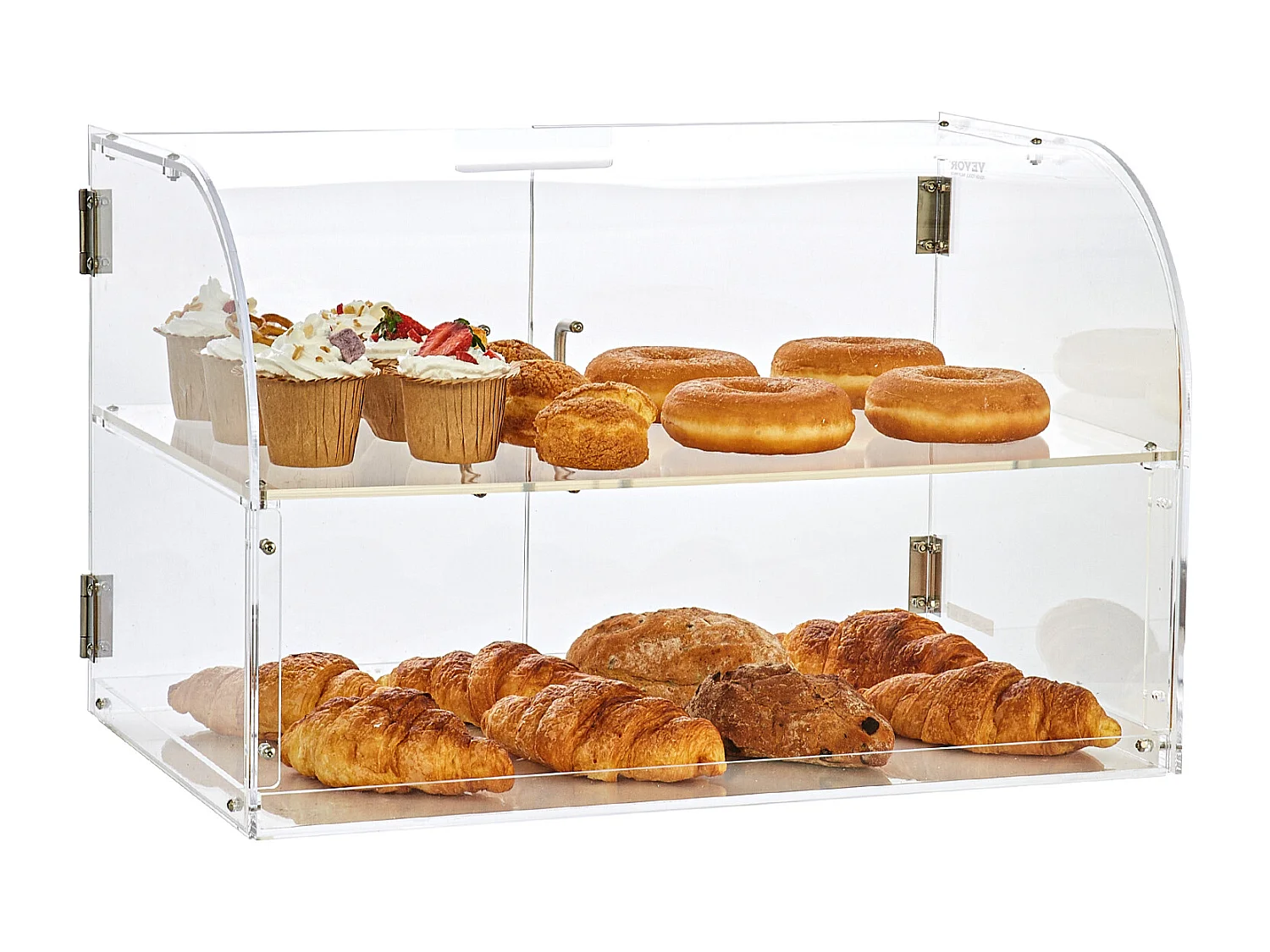 Bakkerijvitrine in Acryl met 2 Levels SucceBuy met Achterdeur