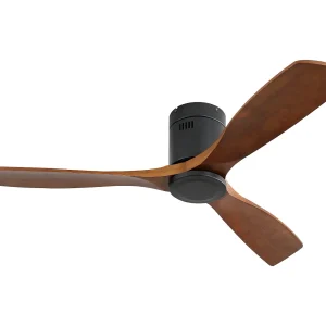 52 inch stille plafondventilator, omkeerbare DC-motor, bewerkte houten bladen, afstandsbediening, geen licht, zwart (132x132x24,5 cm) 52 inch stille plafondventilator, omkeerbare DC-motor, bewerkte houten bladen, afstandsbediening, geen licht, zwart (132x132x24,5 cm)