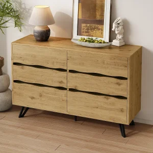 6-ladenkast – 5-poots metalen kast – voor woonkamer en eetkamer 6-ladenkast – 5-poots metalen kast – voor woonkamer en eetkamer