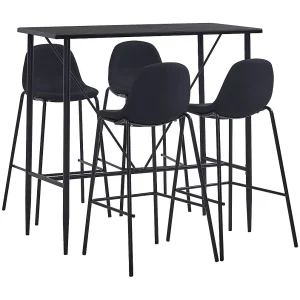 5-delige Barset stof zwart 5-delige Barset stof zwart
