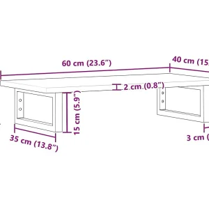 Badkamer wandschap staal en massief acaciahout Badkamer wandschap staal en massief acaciahout