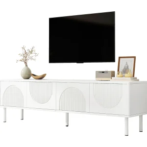 180 cm tv-meubel, matte afwerking met kabelmanagement. Minimalistisch design voor de woonkamer, slaapkamer of hal. 180 cm tv-meubel, matte afwerking met kabelmanagement. Minimalistisch design voor de woonkamer, slaapkamer of hal.
