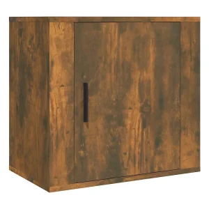 Almond Nachtkastje wandgemonteerd 50x30x47 cm gerookt eikenkleurig Almond Nachtkastje wandgemonteerd 50x30x47 cm gerookt eikenkleurig