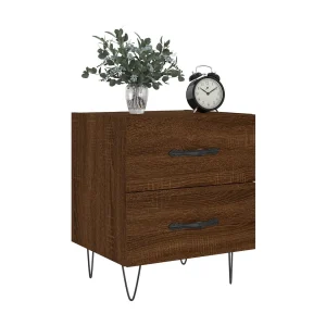Alameda Nachtkastje 40x35x47,5 cm bewerkt hout bruin eikenkleur Alameda Nachtkastje 40x35x47,5 cm bewerkt hout bruin eikenkleur