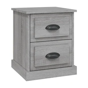 Arras Nachtkastje 39x39x47,5 cm bewerkt hout grijs sonoma eikenkleur Arras Nachtkastje 39x39x47,5 cm bewerkt hout grijs sonoma eikenkleur