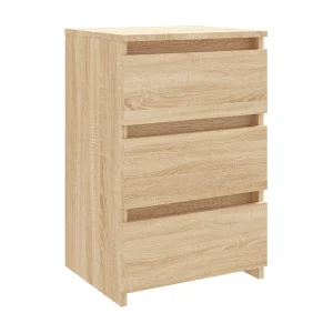 Altamonte Springs Nachtkastje 40x35x62,5 cm bewerkt hout sonoma eikenkleurig Altamonte Springs Nachtkastje 40x35x62,5 cm bewerkt hout sonoma eikenkleurig