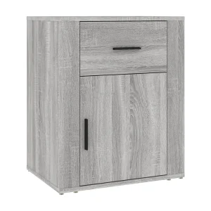 Arkport Nachtkastje 50x36x60 cm bewerkt hout grijs sonoma eikenkleurig Arkport Nachtkastje 50x36x60 cm bewerkt hout grijs sonoma eikenkleurig