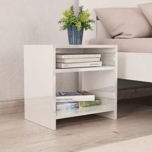 Anelies  Nachtkastjes 2 st 40x30x40 cm bewerkt hout wit