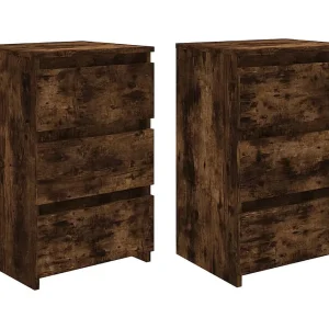 Altamonte Springs Nachtkastjes 2 st 40x35x62,5 cm bewerkt hout gerookt eikenkleur Altamonte Springs Nachtkastjes 2 st 40x35x62,5 cm bewerkt hout gerookt eikenkleur