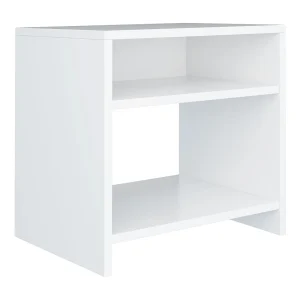 Anelies Nachtkastje 40x30x40 cm bewerkt hout wit Anelies Nachtkastje 40x30x40 cm bewerkt hout wit