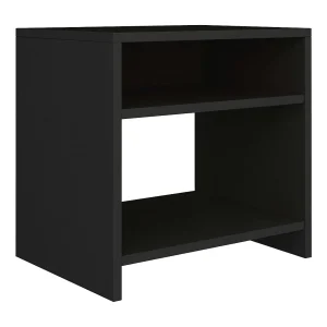 Anelies Nachtkastje 40x30x40 cm bewerkt hout zwart Anelies Nachtkastje 40x30x40 cm bewerkt hout zwart