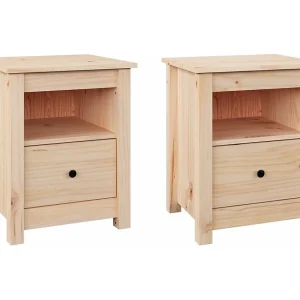 Aldino Nachtkastjes 2 st 40x35x49 cm massief grenenhout Aldino Nachtkastjes 2 st 40x35x49 cm massief grenenhout