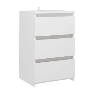 Altamonte Springs Nachtkastje 40x35x62,5 cm bewerkt hout wit Altamonte Springs Nachtkastje 40x35x62,5 cm bewerkt hout wit
